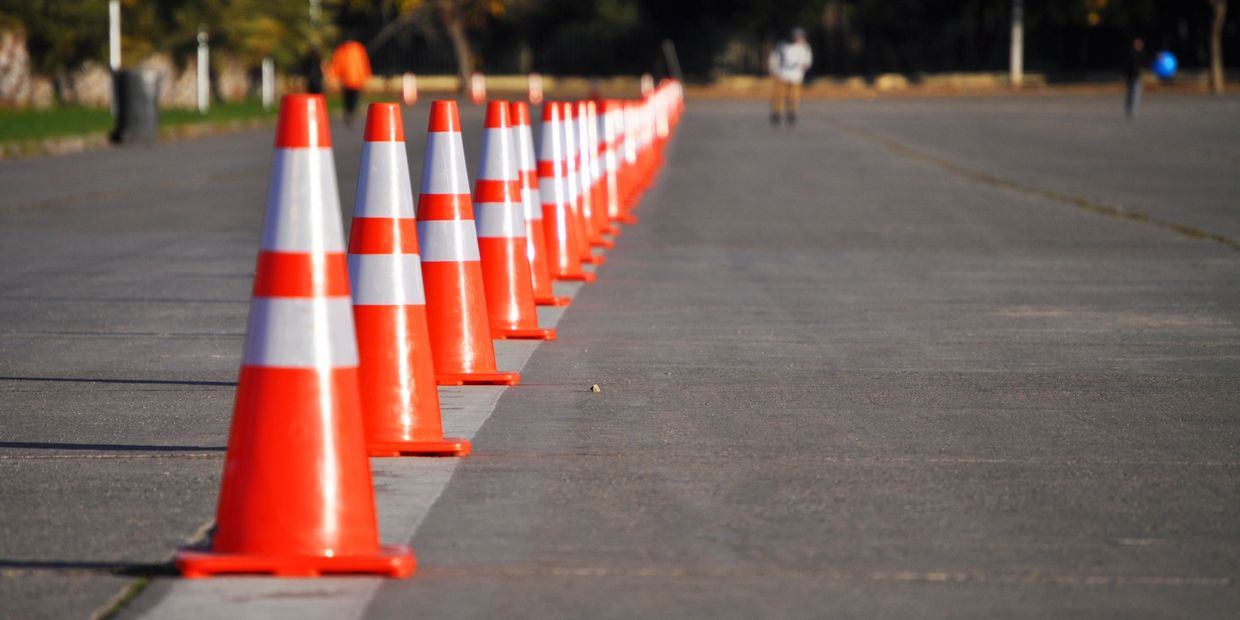 Alt="Temporary barriers protecting an Ontario daycare’s windows and entry"