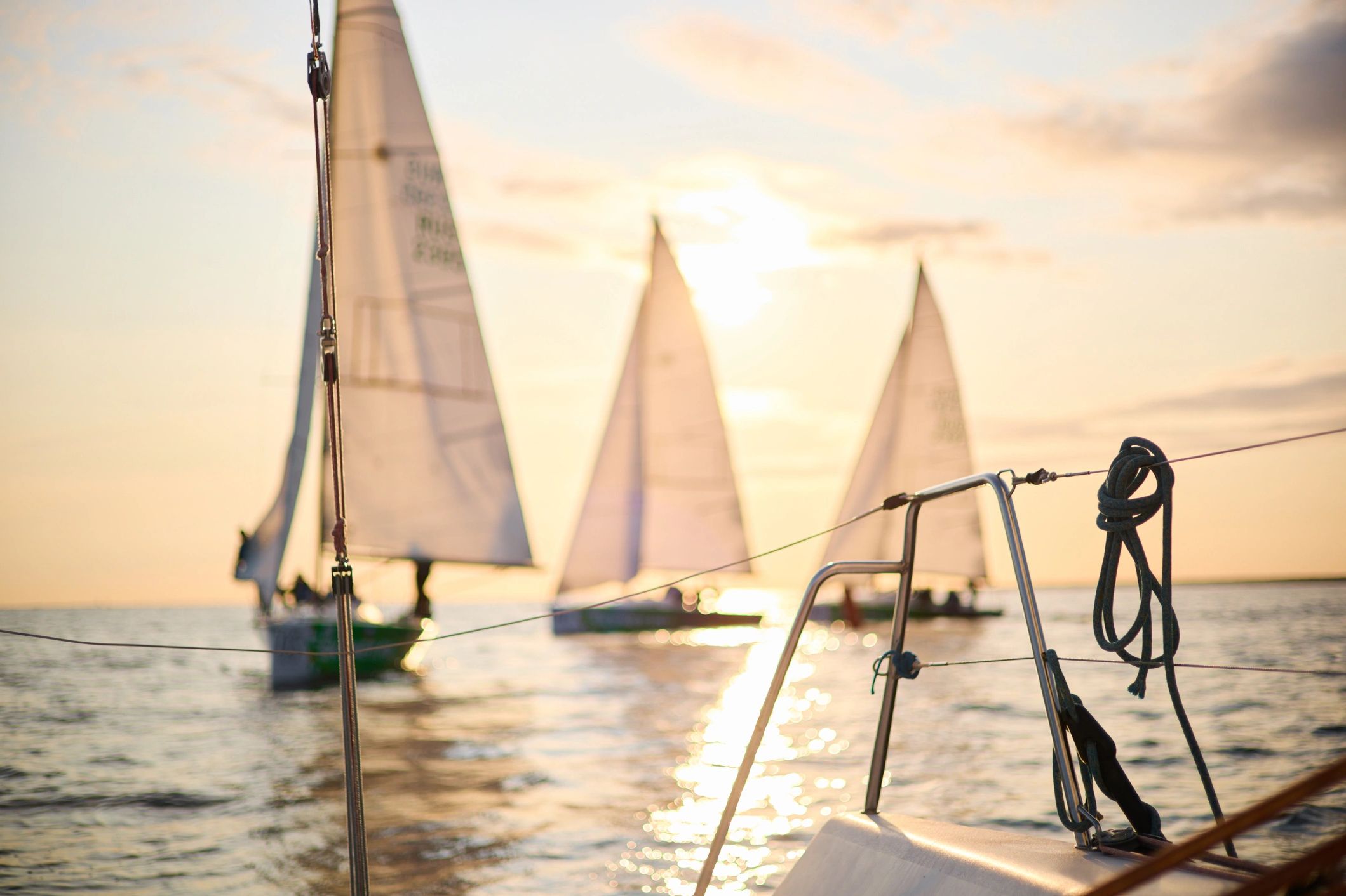 Sailboats on water 