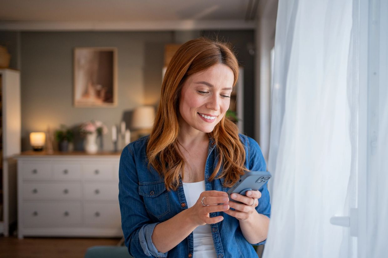ExterMetro Lady giving them a call for professional pest control.