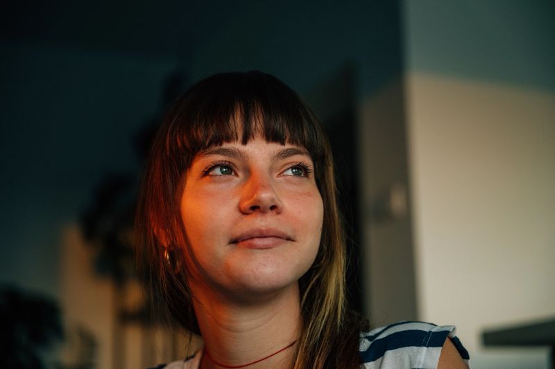 Authentic and Genuine Human Moments, shot and processed as Kodak Gold or Kodak Portra, with small amount of grain added. Skin imperfections removed, but skin texture and smoothness is unedited, showing the natural beauty of young women.