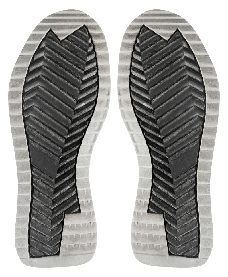 Isolated photo of gray colored sneakers or shoe rubber protector on white background.