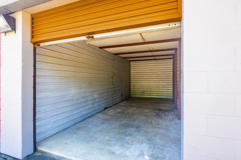 Empty storage unit for safely storing property