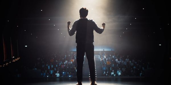 Actor performing on stage with an accent that supports character and story