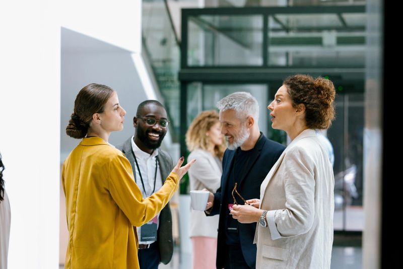 Networking at a Business Conference
