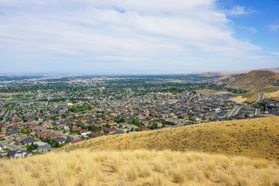 The Tri-Cities, Washington, along the Columbia River