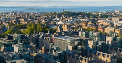 Edinburgh skyline, where Recovia recovers commercial debts under Scots law