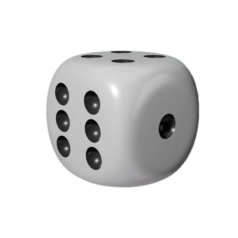 Realistic 3d Dice stock image