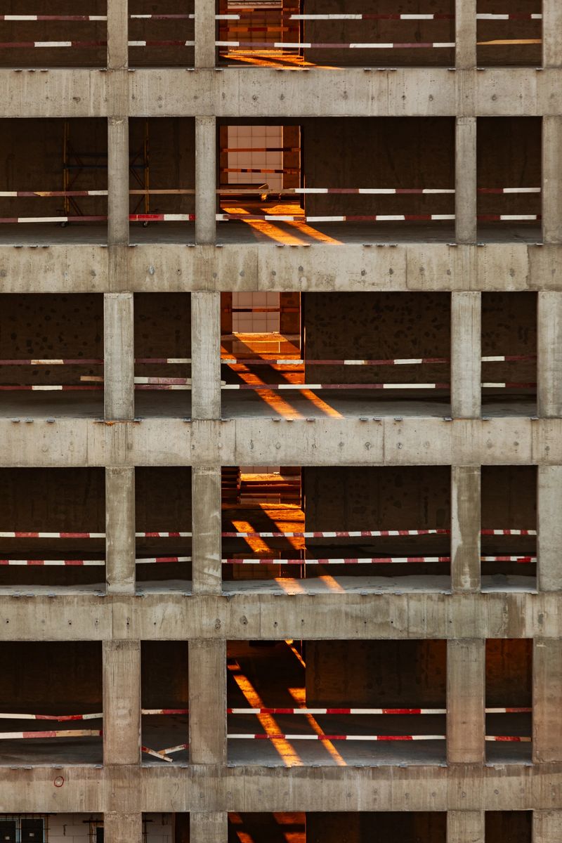 Construction site, building exterior