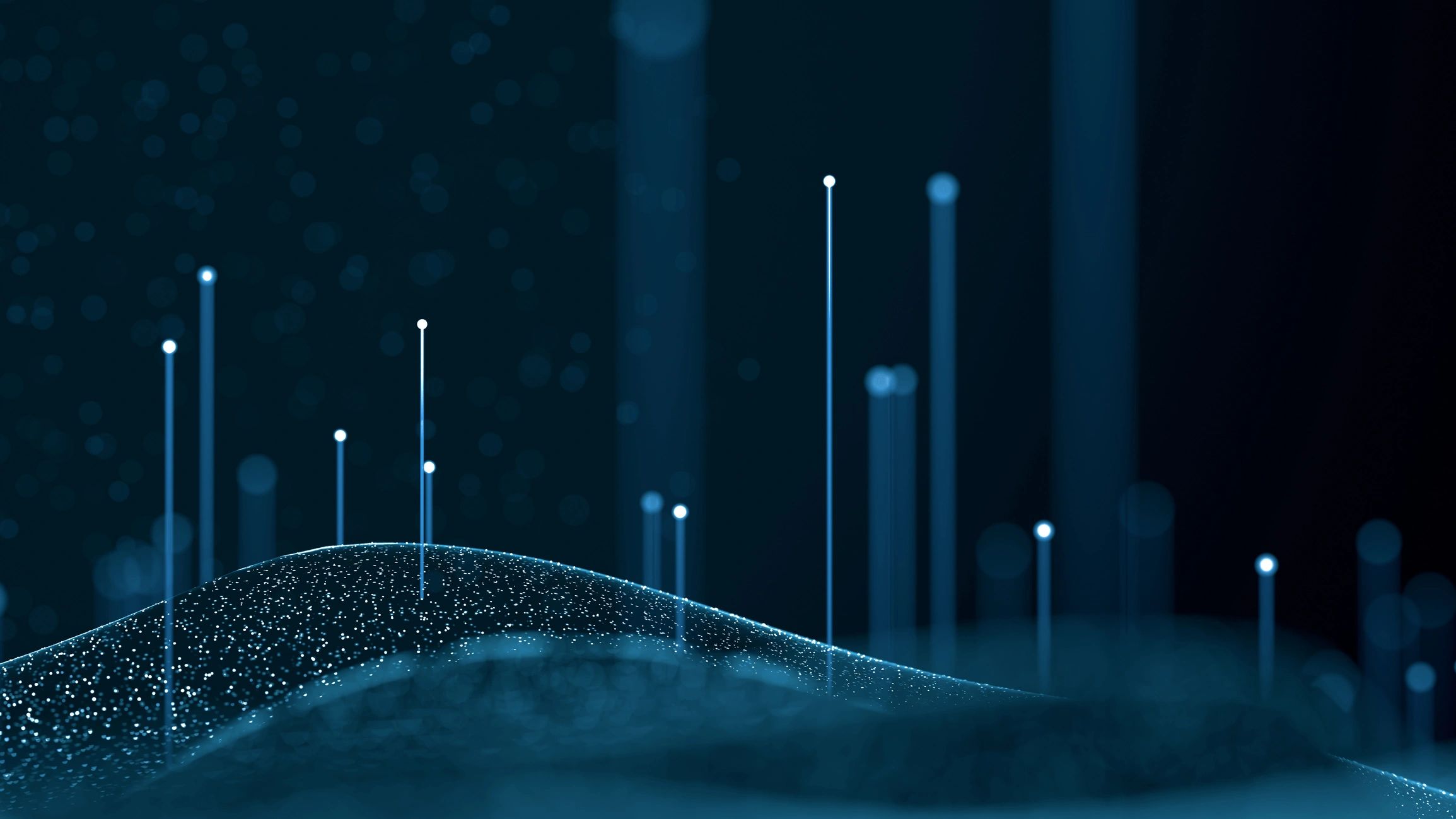 Abstract Quantum Computing - 3d rendered image of Quantum Computing and Technology. Abstract Artificial Intelligence (AI) Concept. Futuristic 3D illustration of glowing data structures, representing complex quantum algorithms, data processing and advanced computing systems. Ideal for technology, science, and innovation stock imagery.