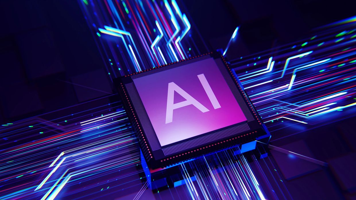 Ai graphic resembles a circuit board
