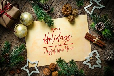 Custom holiday greeting card printed in Leadville