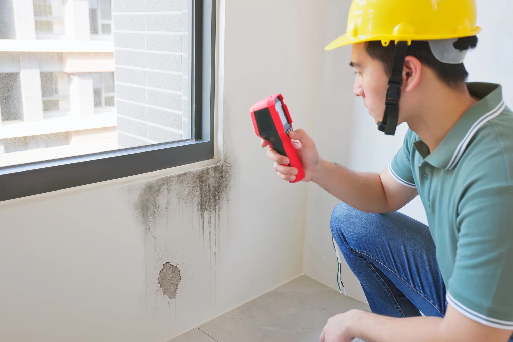 Leak detection technician working on a home in Livermore, CA