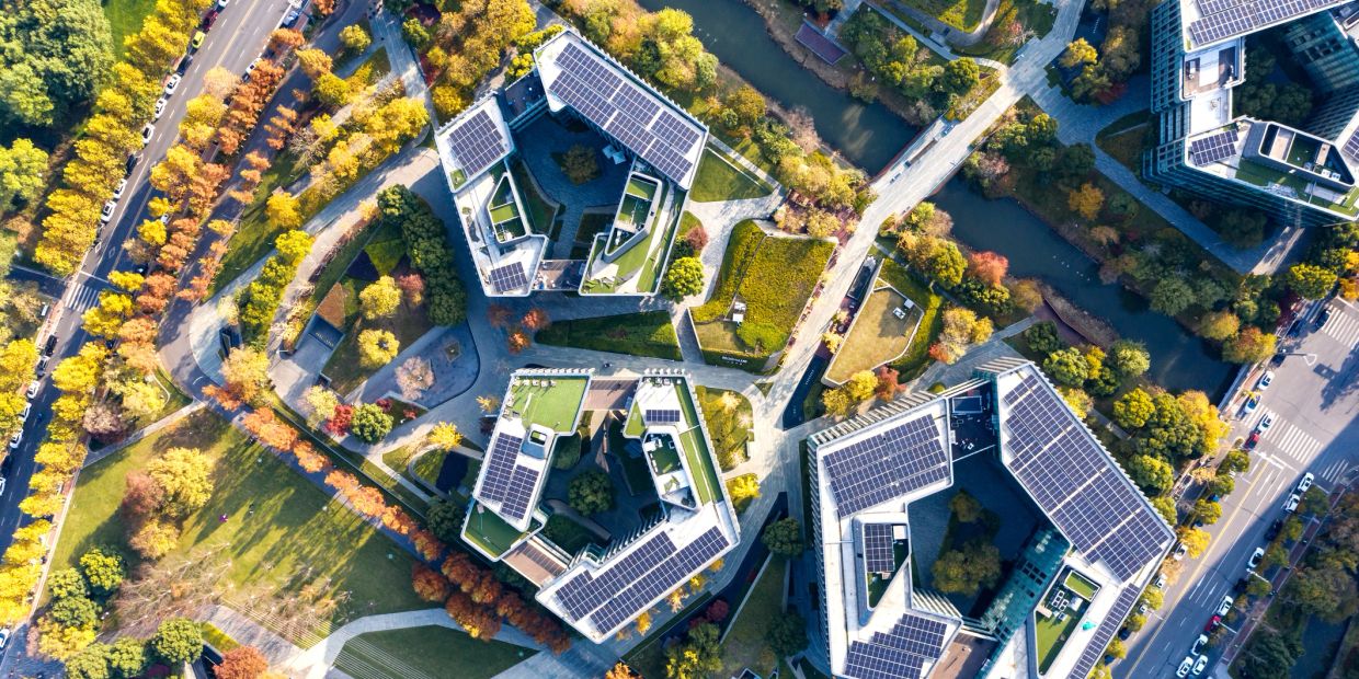 Modern high-rise residential buildings in Los Angeles