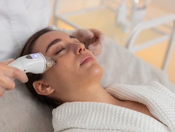 Soins du visage avec les produits Laboratoire Dr Renaud pour un photorajeunissement