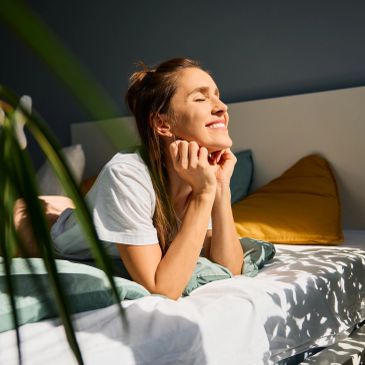 woman feeling her best 
