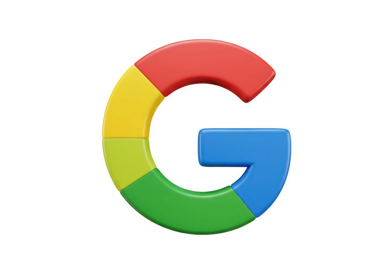 Isolated Google Logo Symbolizing Internet Search and Technology
