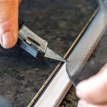 Re-screening old window screens near Irmo SC