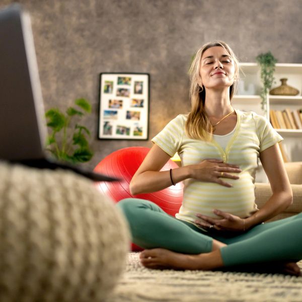 stretching childbirth education