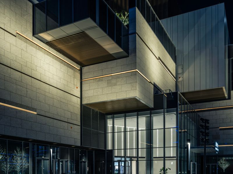 Modern office buildings in the city