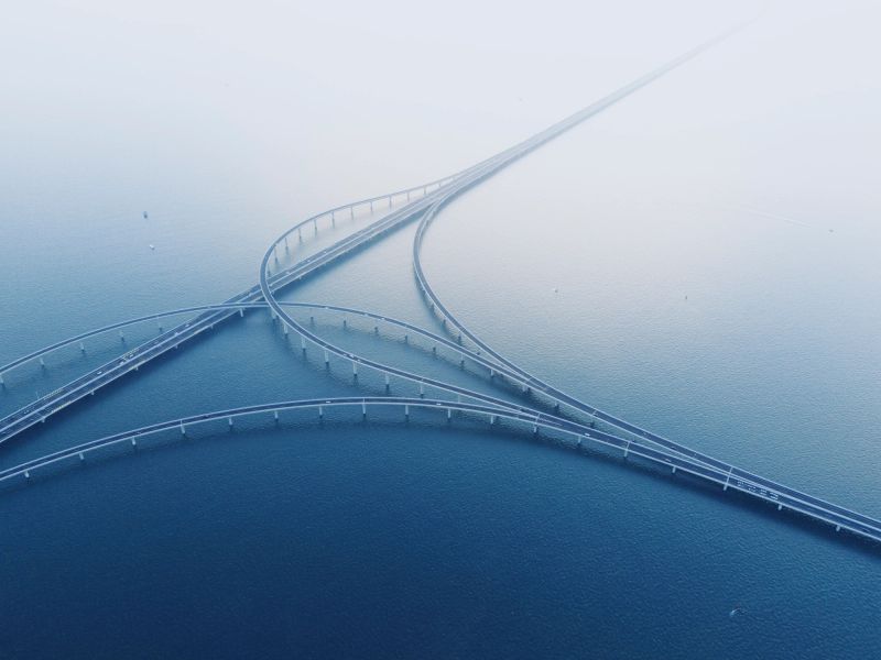 Qingdao Jiaozhou Bay Bridge,Shandong Province,china
