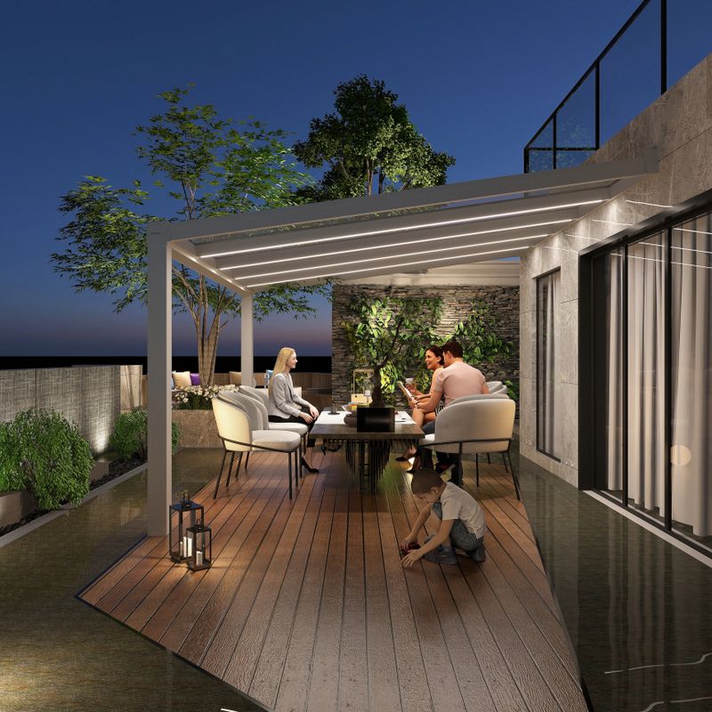 3d render of patio cover outdoor life