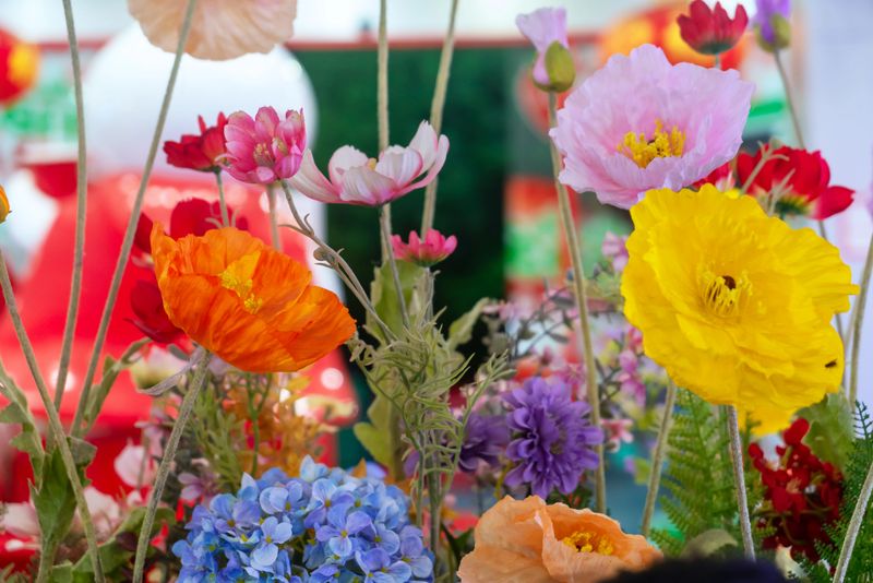 A vibrant and colorful assortment of spring flowers showcasing various species, perfect for celebrating nature's beauty and bringing joy to outdoor events.