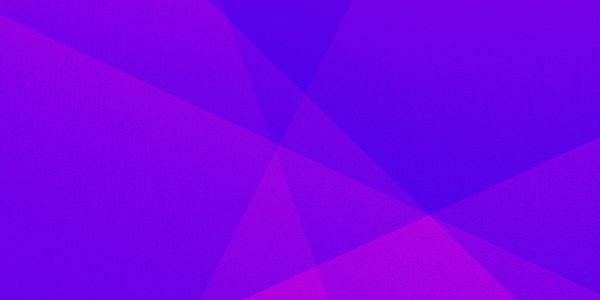 Abstract geometric pattern with intersecting purple and violet shapes.