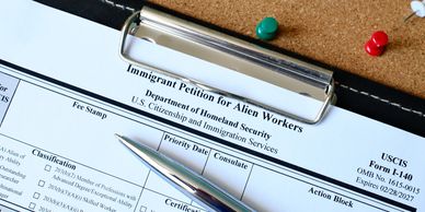 sample header of a USCIS immigration form
