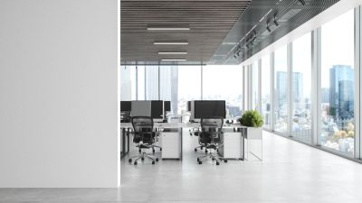 Office computer workstations.