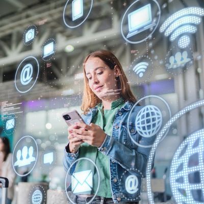 Customer searching social media