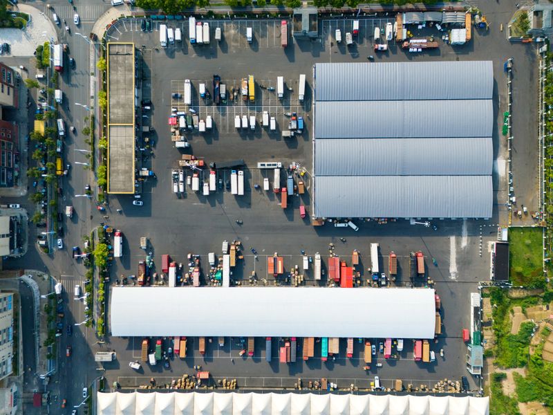 Aerial View of the Logistics and Distribution Center