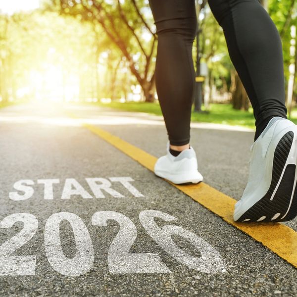 At the starting line of race in 2026