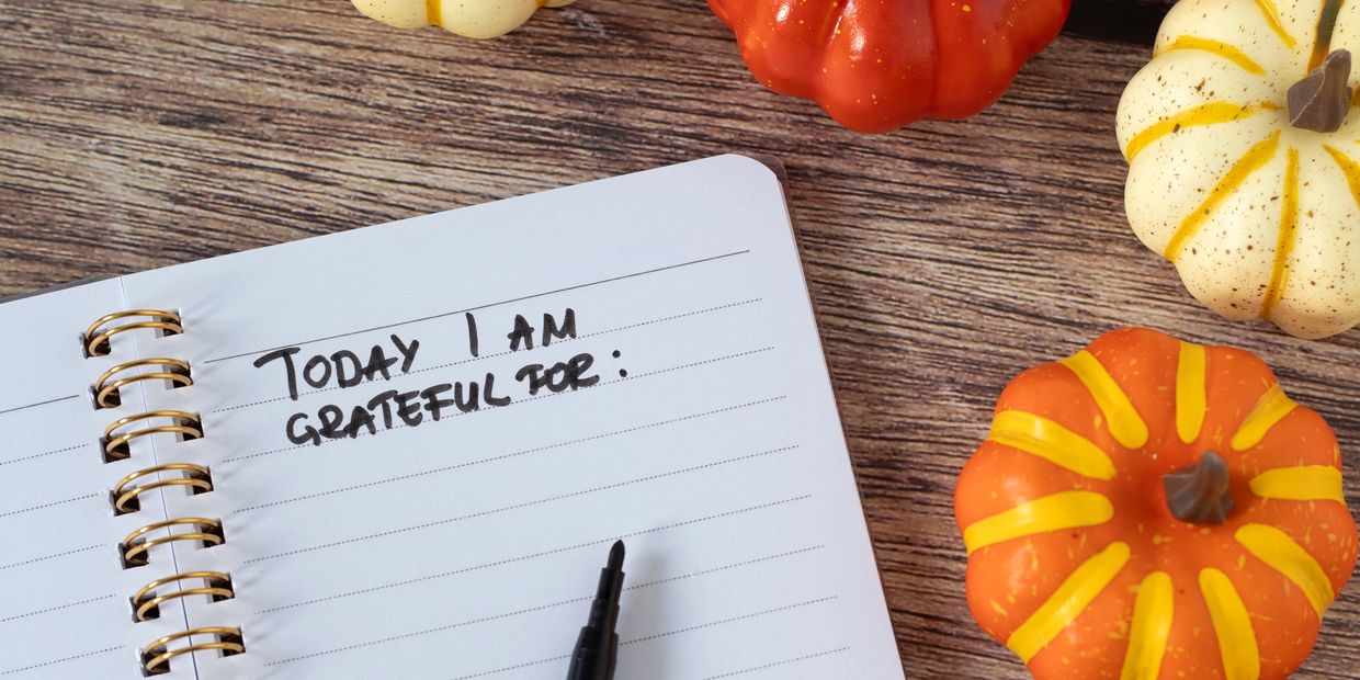 Journal with pumpkins