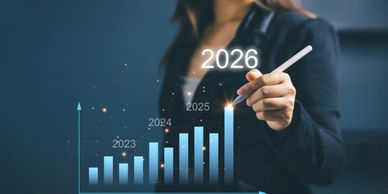 Growth chart projecting to 2026.