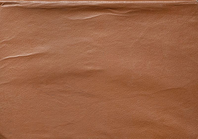 Brown leather surface showing intricate skin grain and subtle creases