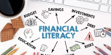 Diagram illustrating components of financial literacy.