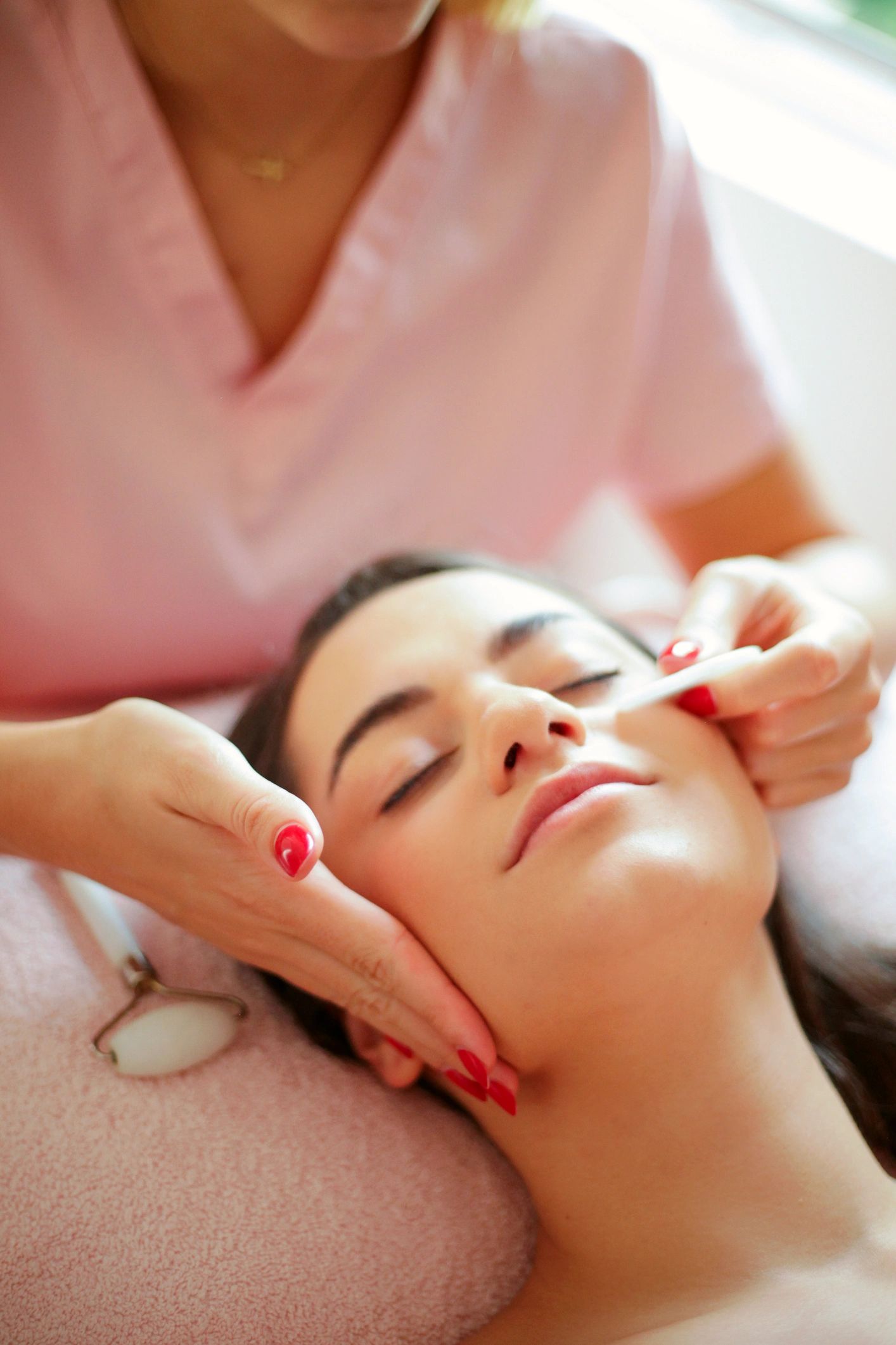 Clean, professional medical spa treatment room with neutral tones at AK ESTHETICS PLLC in Schaumburg