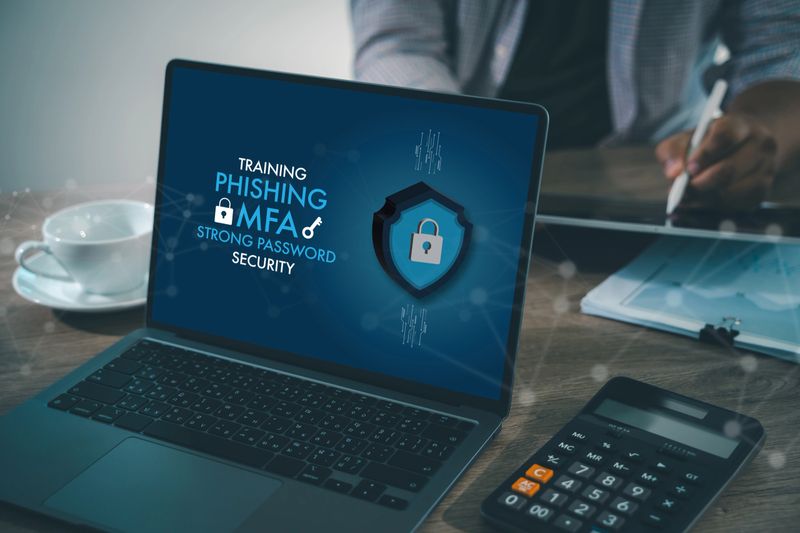 security awareness training for employees online representing digital protection and safety awareness. Security Awareness Training MFA and strong passwords