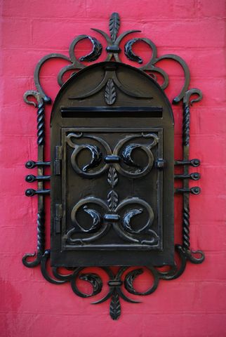 Decorative Wrought Iron Mailbox