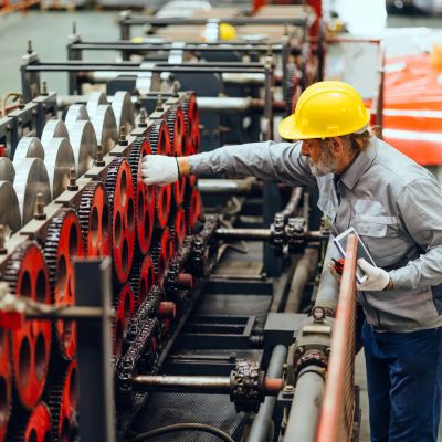 Helper at a parts equipment warehouse