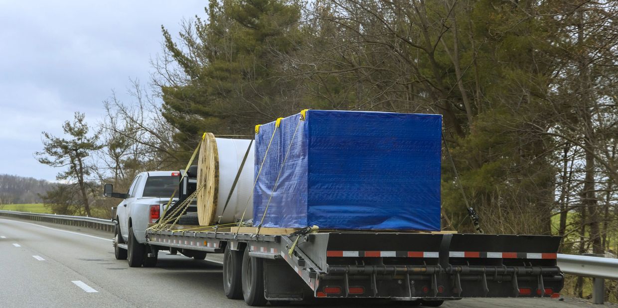 Hauling building materials and equipment