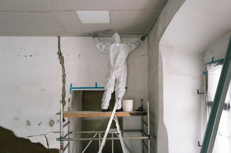 Renovation work on a historic villa