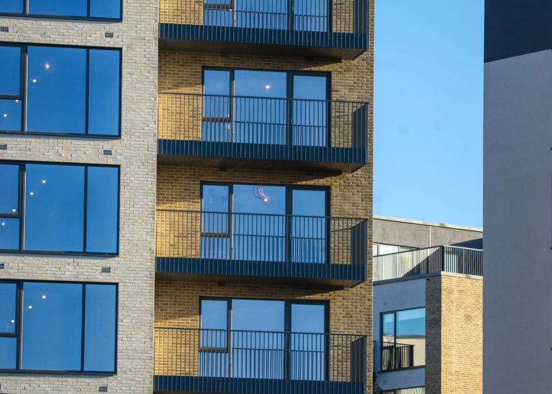 a modern apartments building in dublin