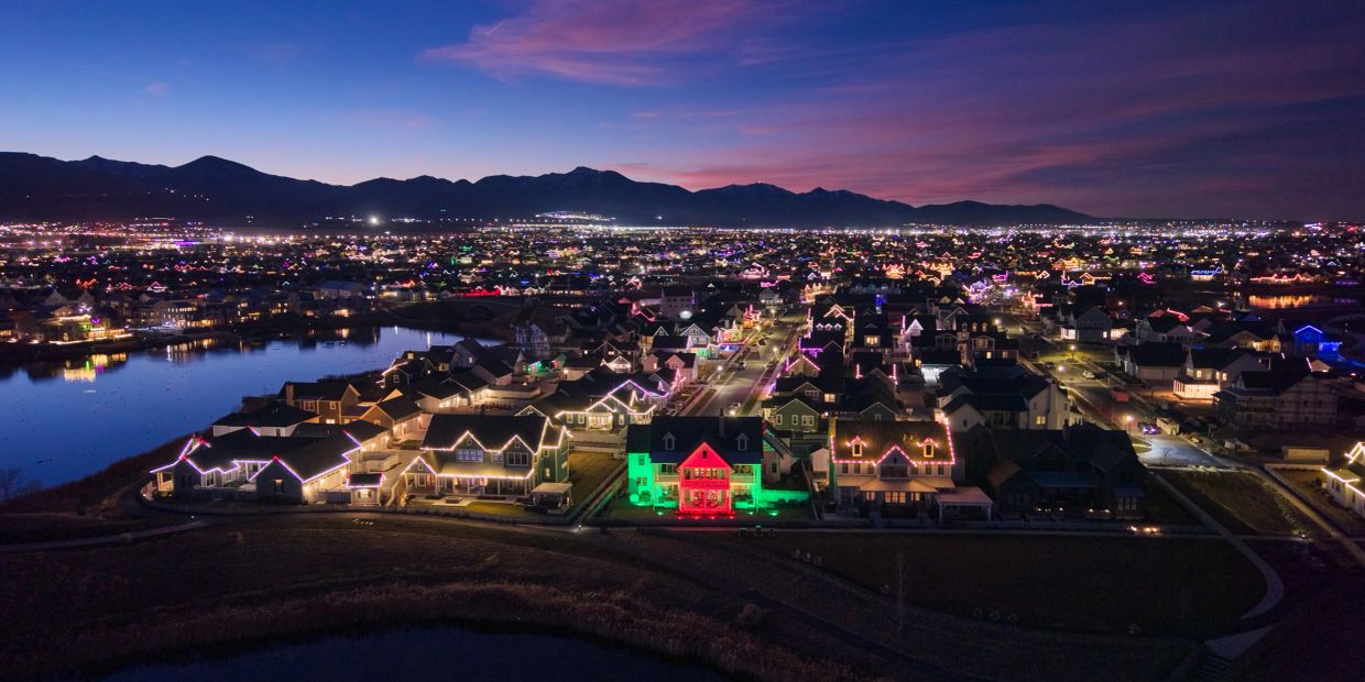 Charming view of the holiday village