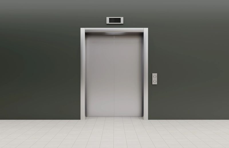 Modern steel elevator
