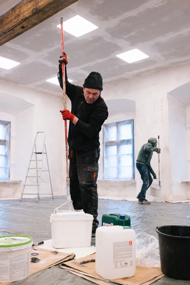 Renovation work on a historic villa