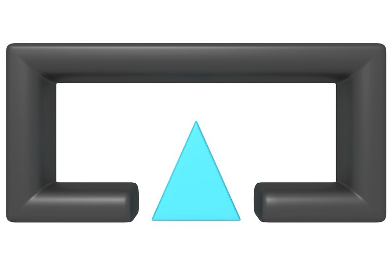 Abstract Frame with Triangle Graphic