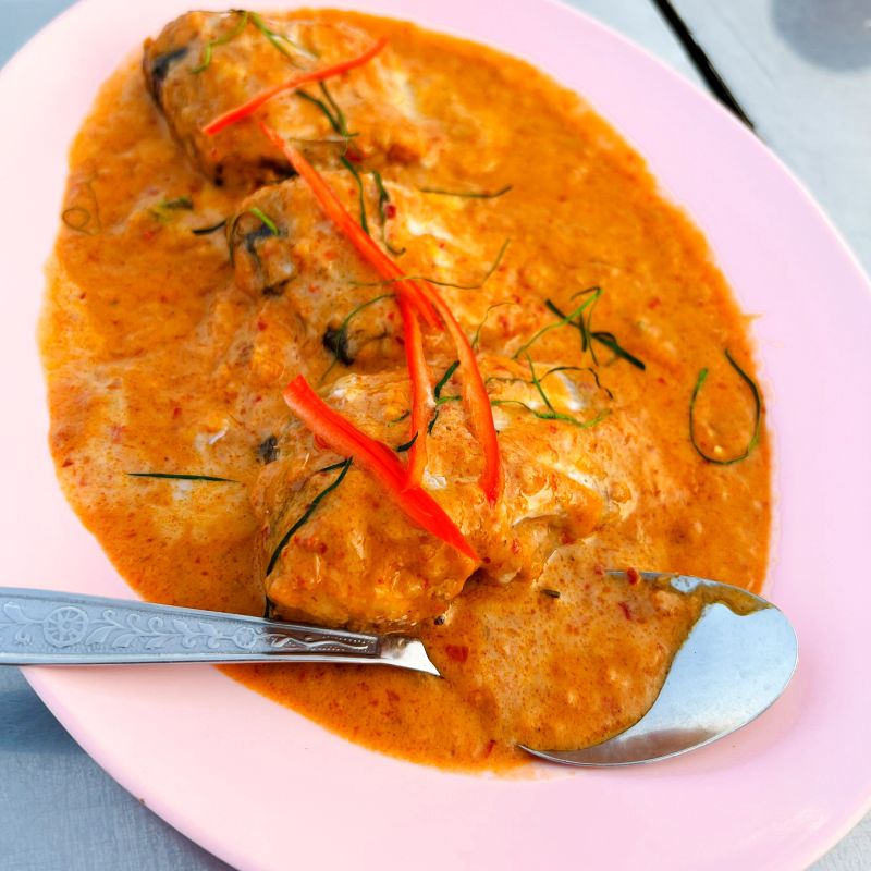 Thai fish meal with red curry
