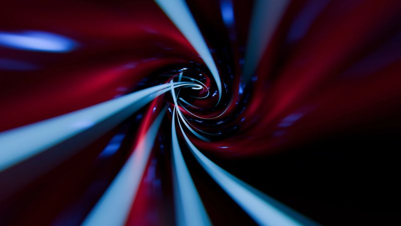 Bright colors swirl in a mesmerizing vortex, creating a sense of depth and motion. vivid patterns blend together, drawing the viewer into an enchanting visual journey. 3d render.