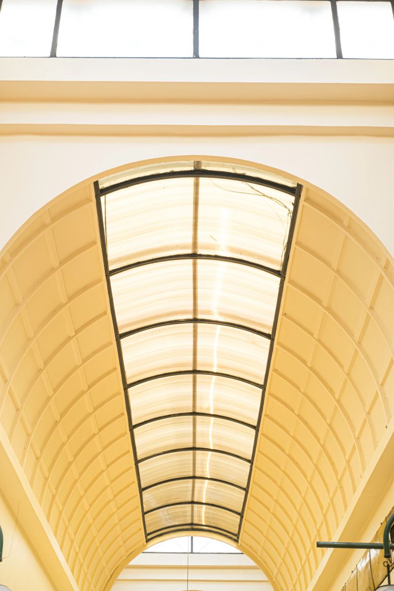 The roof and lights of hub with a new look